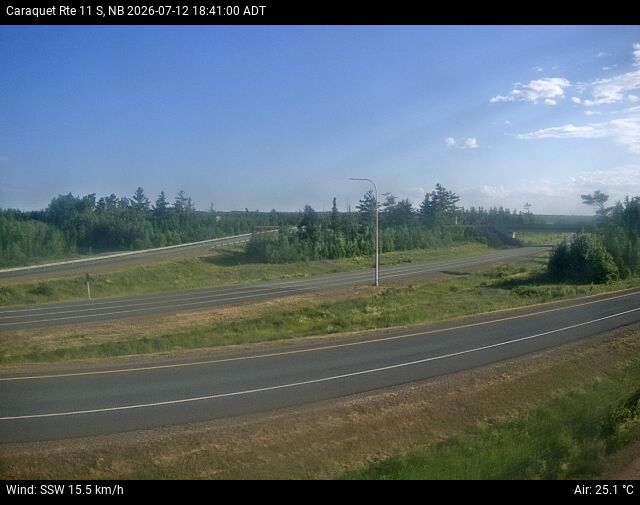 Web Cam image of Caraquet (NB Highway 11)