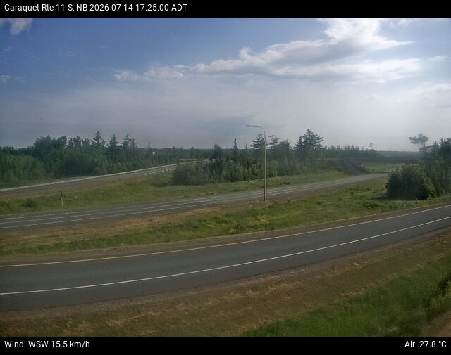 Web Cam image of Caraquet (NB Highway 11)