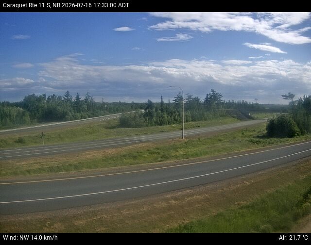 Web Cam image of Caraquet (NB Highway 11)