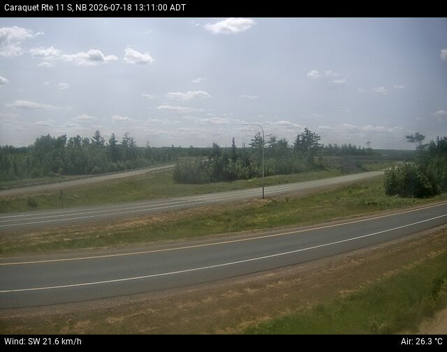 Web Cam image of Caraquet (NB Highway 11)