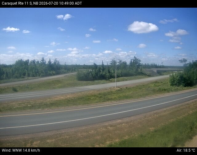 Web Cam image of Caraquet (NB Highway 11)