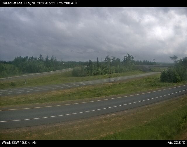 Web Cam image of Caraquet (NB Highway 11)