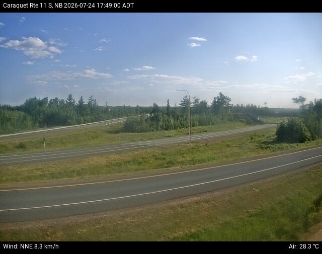 Web Cam image of Caraquet (NB Highway 11)
