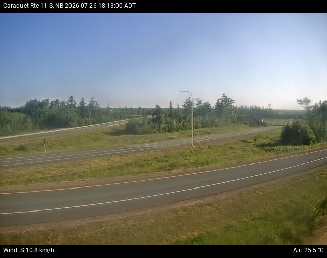 Web Cam image of Caraquet (NB Highway 11)