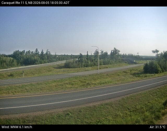 Web Cam image of Caraquet (NB Highway 11)