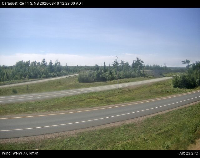 Web Cam image of Caraquet (NB Highway 11)