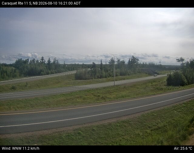 Web Cam image of Caraquet (NB Highway 11)