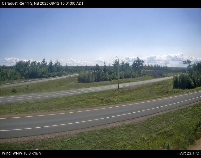 Web Cam image of Caraquet (NB Highway 11)