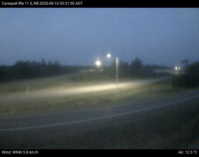 Web Cam image of Caraquet (NB Highway 11)
