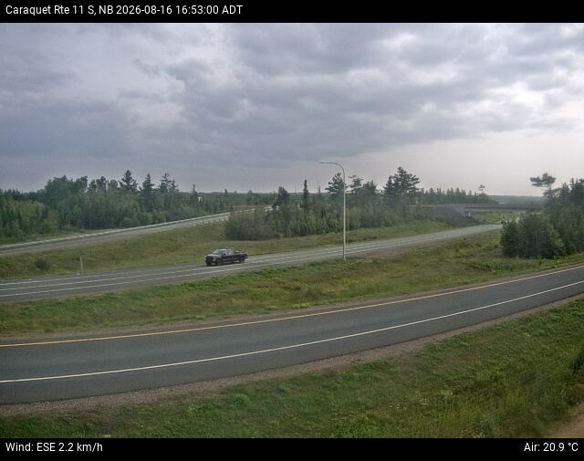 Web Cam image of Caraquet (NB Highway 11)