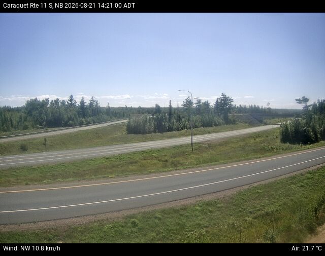 Web Cam image of Caraquet (NB Highway 11)