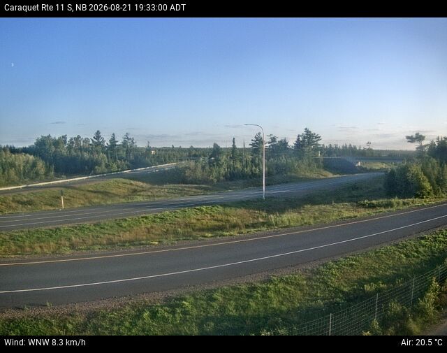 Web Cam image of Caraquet (NB Highway 11)