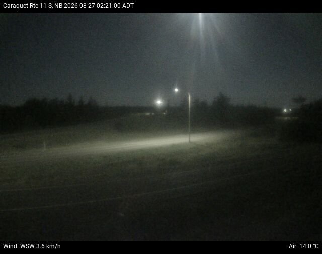 Web Cam image of Caraquet (NB Highway 11)