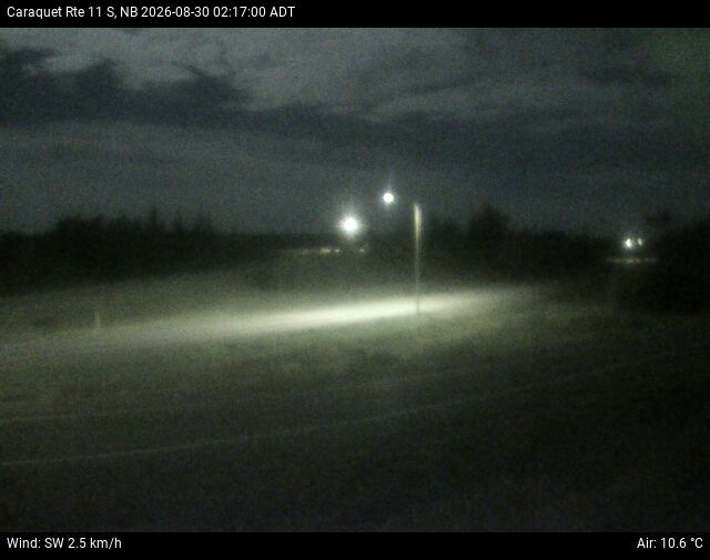 Web Cam image of Caraquet (NB Highway 11)