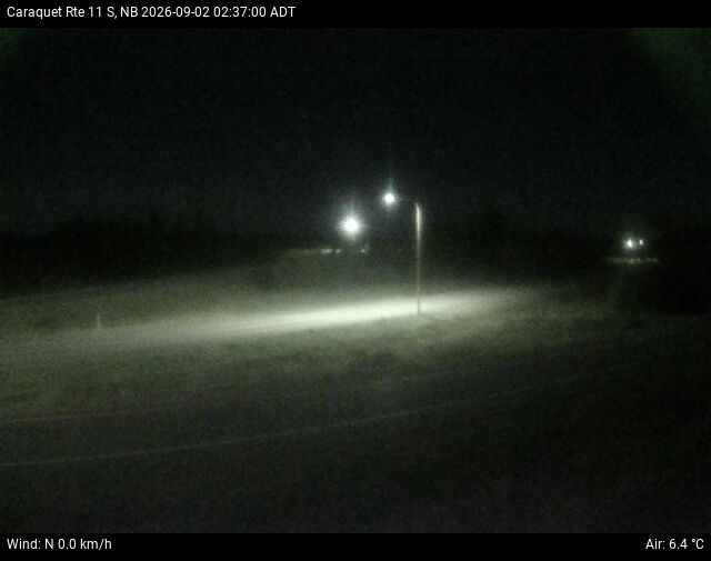 Web Cam image of Caraquet (NB Highway 11)