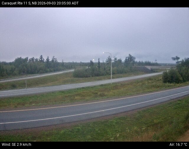 Web Cam image of Caraquet (NB Highway 11)