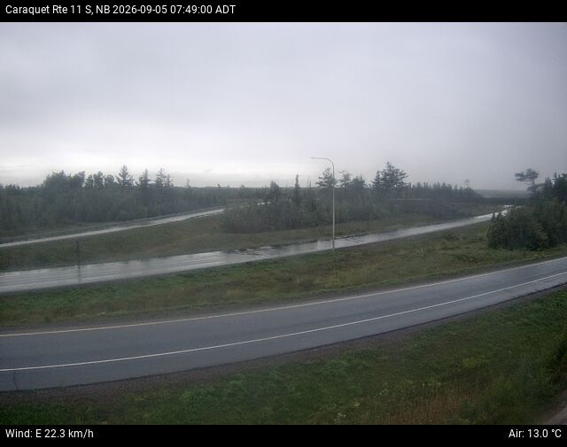 Web Cam image of Caraquet (NB Highway 11)