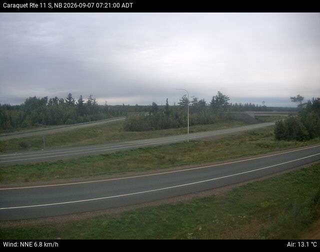 Web Cam image of Caraquet (NB Highway 11)