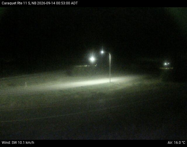 Web Cam image of Caraquet (NB Highway 11)