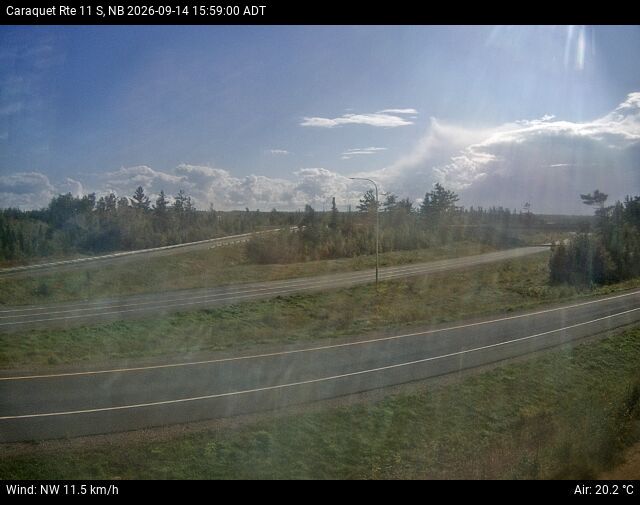 Web Cam image of Caraquet (NB Highway 11)