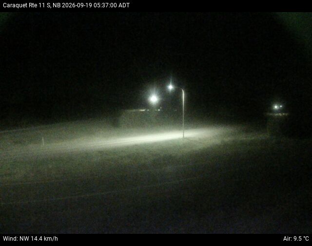 Web Cam image of Caraquet (NB Highway 11)