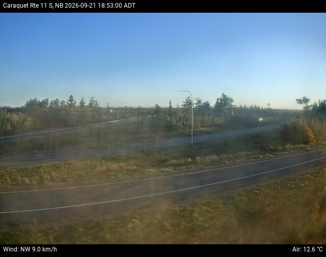 Web Cam image of Caraquet (NB Highway 11)