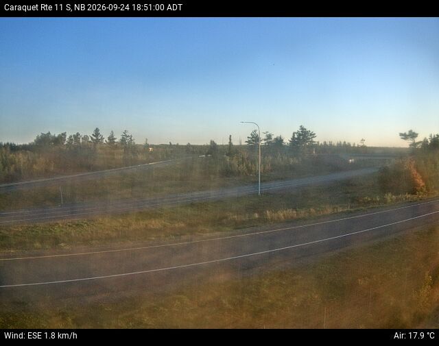 Web Cam image of Caraquet (NB Highway 11)