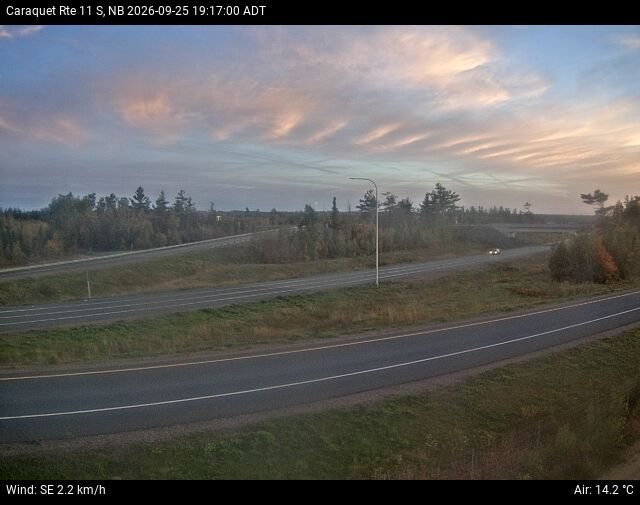 Web Cam image of Caraquet (NB Highway 11)