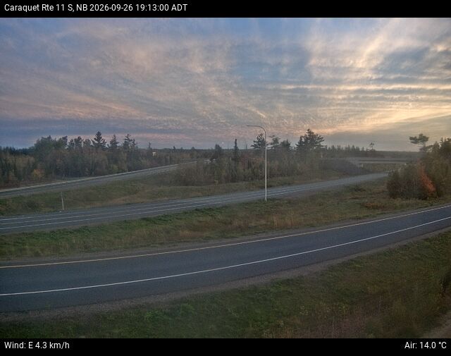Web Cam image of Caraquet (NB Highway 11)