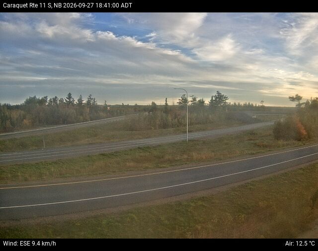 Web Cam image of Caraquet (NB Highway 11)