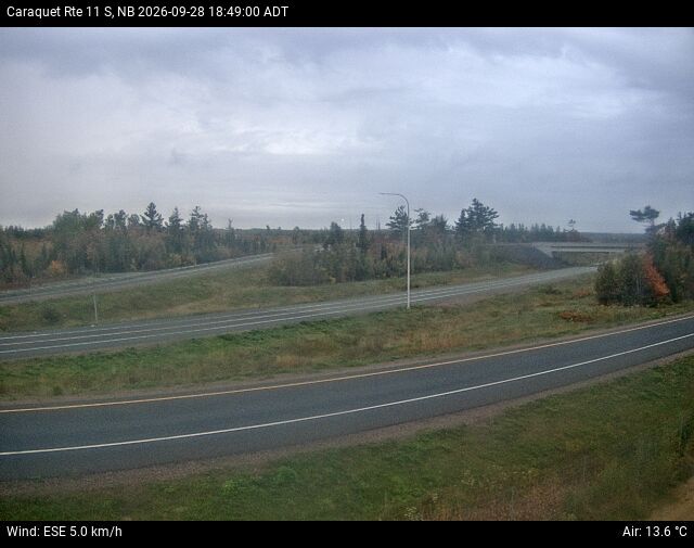 Web Cam image of Caraquet (NB Highway 11)