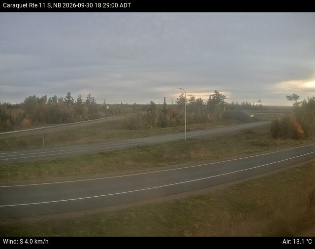 Web Cam image of Caraquet (NB Highway 11)