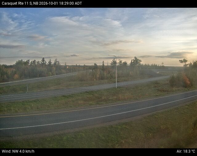 Web Cam image of Caraquet (NB Highway 11)