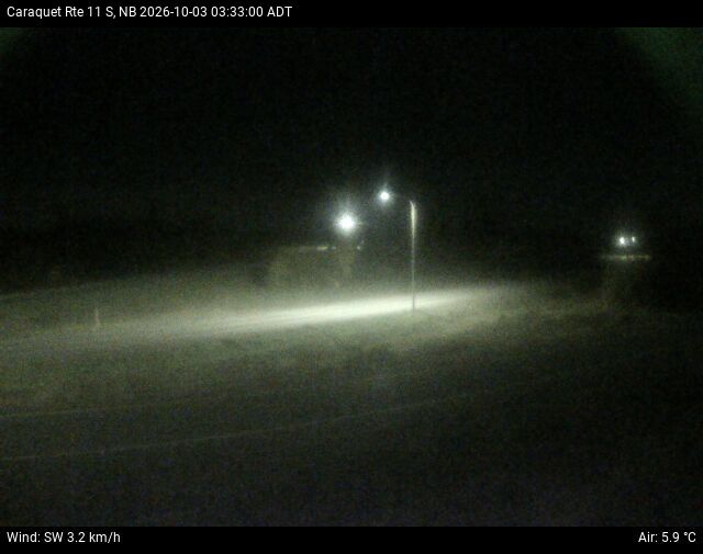 Web Cam image of Caraquet (NB Highway 11)