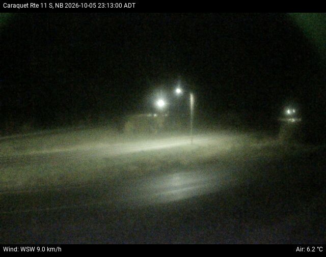 Web Cam image of Caraquet (NB Highway 11)