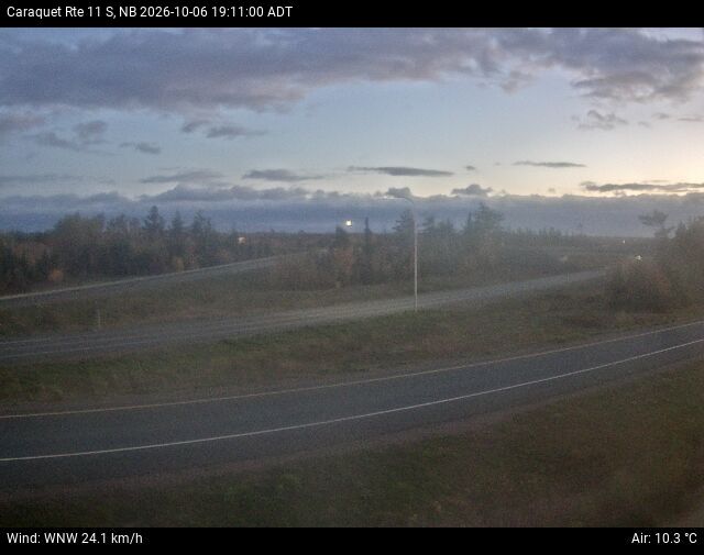 Web Cam image of Caraquet (NB Highway 11)