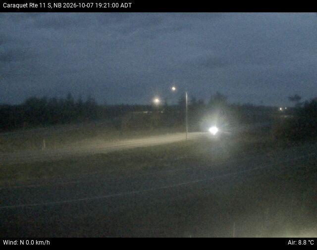Web Cam image of Caraquet (NB Highway 11)