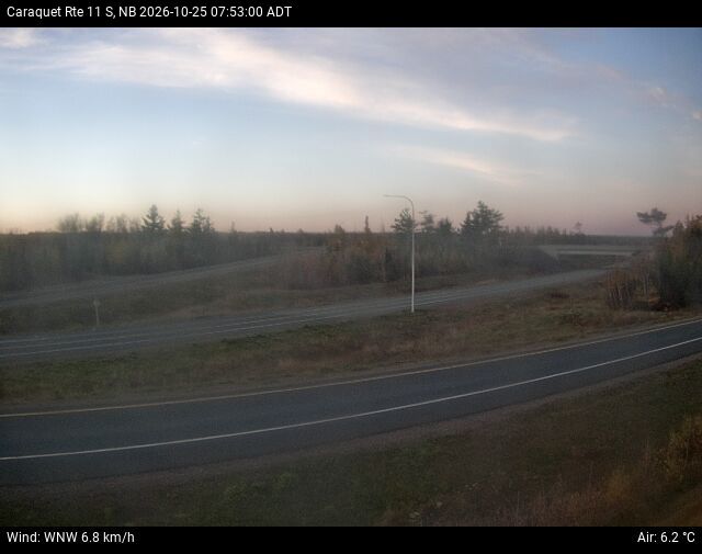 Web Cam image of Caraquet (NB Highway 11)