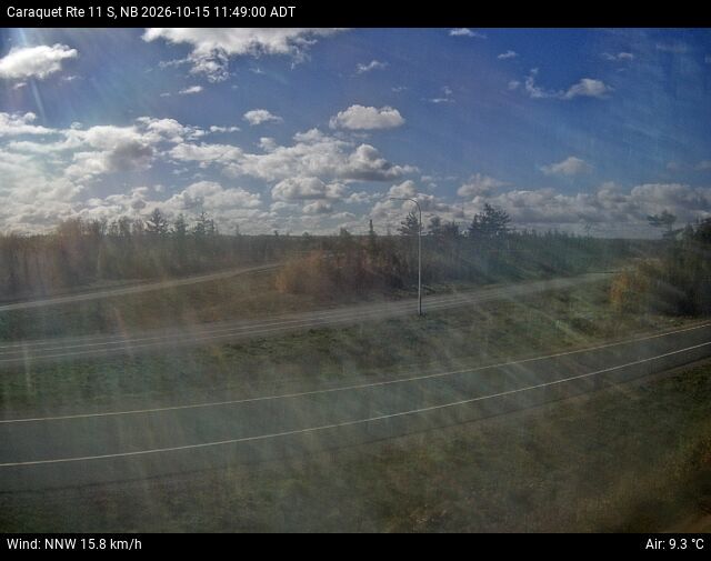 Web Cam image of Caraquet (NB Highway 11)