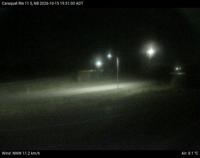 Web Cam image of Caraquet (NB Highway 11)