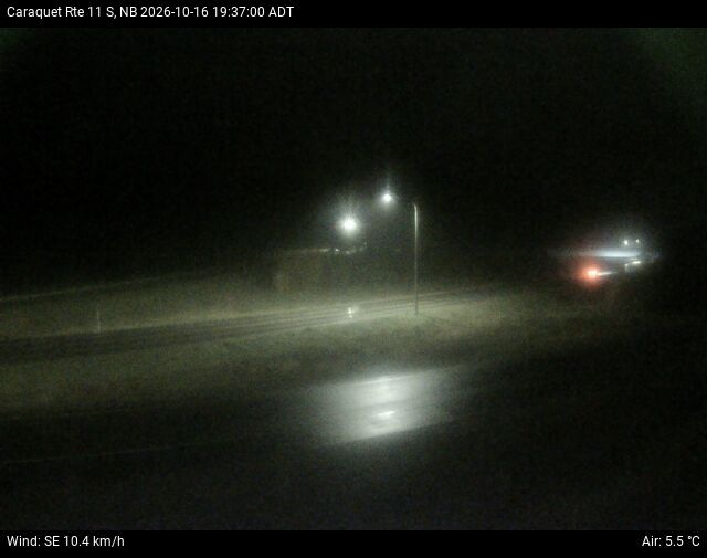 Web Cam image of Caraquet (NB Highway 11)