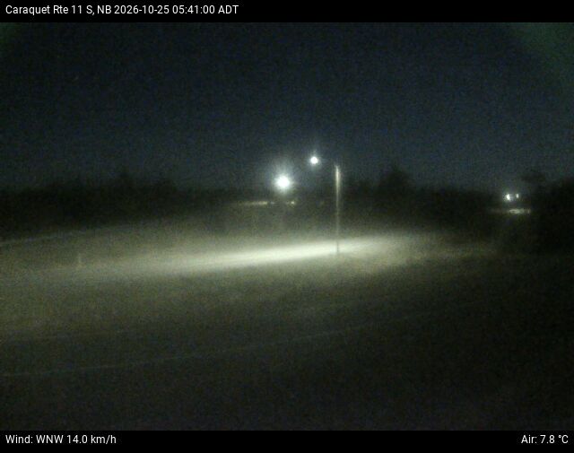 Web Cam image of Caraquet (NB Highway 11)