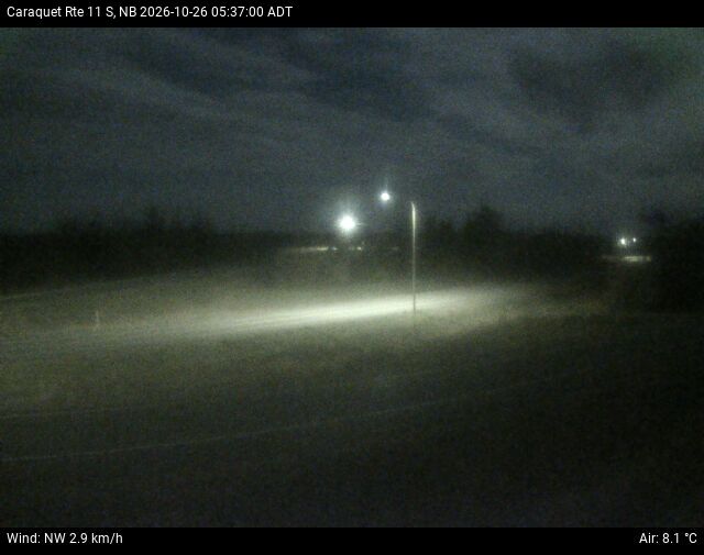 Web Cam image of Caraquet (NB Highway 11)