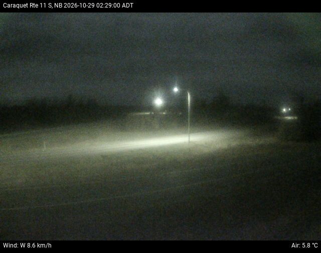 Web Cam image of Caraquet (NB Highway 11)