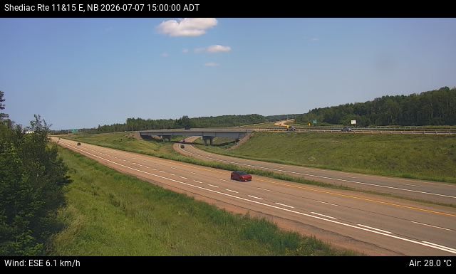 Web Cam image of Shediac (NB Highway 11)