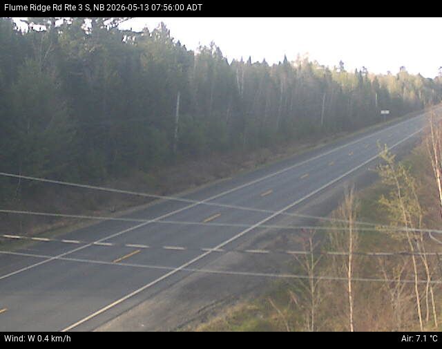 Web Cam image of Flume Ridge (NB Highway 3)