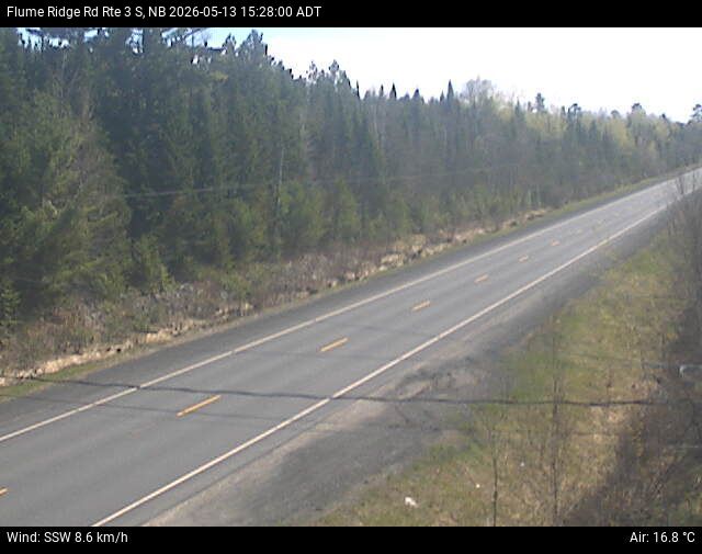 Web Cam image of Flume Ridge (NB Highway 3)