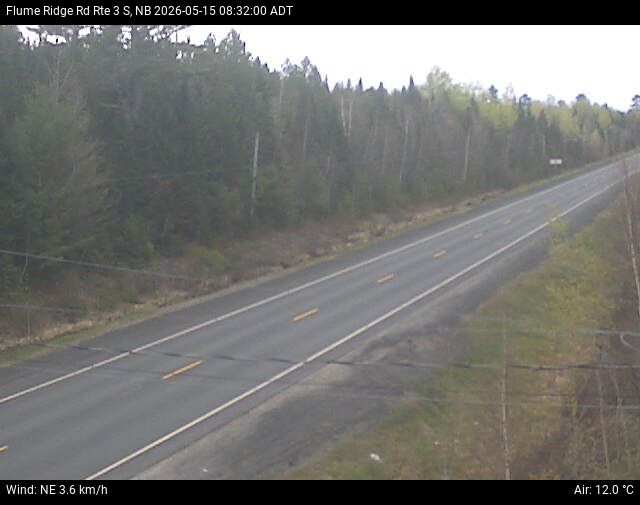 Web Cam image of Flume Ridge (NB Highway 3)