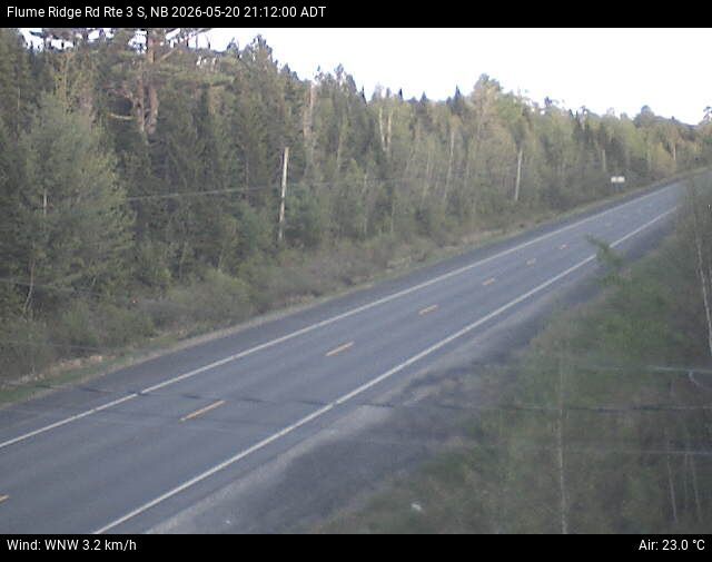 Web Cam image of Flume Ridge (NB Highway 3)