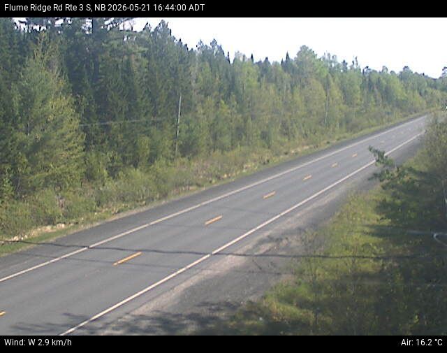 Web Cam image of Flume Ridge (NB Highway 3)